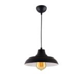Modavize SİNYOR MODERN METAL Salon - Mutfak - Cafe SIVAMA TEKLİ SARKIT AVİZE SİYAHBEYAZ 25 x 90