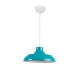 Modavize SİNYOR MODERN METAL Salon - Mutfak - Cafe SIVAMA TEKLİ SARKIT AVİZE TURKUAZBEYAZ 25 x 90