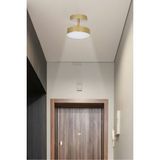 Modavize Tekli LED Avize Metal Eskitme Renk Modern Tasarım Tüm Alanlar İçin Şık Aydınlatma - Altın