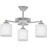 Modavize Topaç Gri Modern Tasarım 104 Camlı 3 Lü Avize