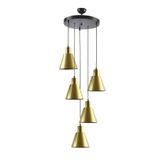 Modavize TREND MODERN Salon - Mutfak - Cafe METAL SIVAMA SARKIT AVİZE GOLD 30 x 98