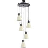 Modavize Trend Modern Tasarım Metal Cafe Mutfak Salon Krem Renk 5 Li Avize