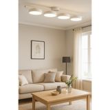 Modavize Tual Modern Salon Yatak Odası Giyinme Odası Mutfak Beyaz Işık Ledli Beyaz Renk 4 lü Led Avize