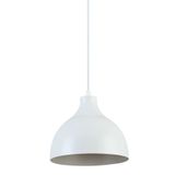 Modavize Vega Modern Tasarım Cafe Mutfak Salon Beyaz Renk Tekli Avize (20cm Çap) Beyaz 100 x 18