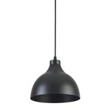 Modavize Vega Modern Tasarım Cafe Mutfak Salon Siyah Renk Tekli Avize (20cm Çap) Siyah içi Siyah 100 x 18