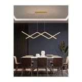 Modavize Victoria Modern Tasarım Yatak Odası - Salon - Mutfak Yemek Masası Eskitme Renk Beyaz Led 2 Li Avize