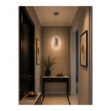 Modavize Viola Modern Tasarım Krom 3 Renk (Sarı Günışığı Ve Beyaz) - Ledli Banyo - Mutfak - Salon Ledli Sarkıt