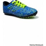 Modayak Walked 103 Mavi Sarı Çorapsız Halı Saha Krampon Futbol Ayakkabısı
