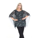 modayız Büyük Beden Sim ve Kol Detaylı Akışkan Bluz 44C-2695