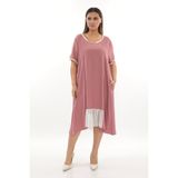 modayız Cepli Yazlık Beden Elbise F10-2370
