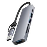 MODDESTORE 5 in 1 USB A ve USB C Kart Okuyucu SD/TF Usb 3.0 – 5gbps’E Kadar Hızlı Veri Transferi Hub HC-13FL