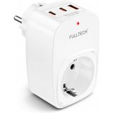 MODDESTORE Akım Korumalı Priz, Tekli Priz, USB’li Priz ve Type-C Priz, Priz Çoklayıcı, Voltaj Korumalı Priz, 16A 3680W Duvar Tipi (BEYAZ)