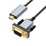 MODDESTORE HDMI to VGA Dönüştürücü Kablo 1080P 60Hz Full HD – HDTV HDMI Çıkıştan VGA Monitör Projeksiyon Bağlantı Kablosu – Tek Yönlü Görüntü Aktarımı ZR1162