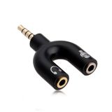 MODDESTORE Kulaklık Mikrofon Ayırıcı Çoklayıcı 3.5mm Splitter Switch Stereo Dönüştürücü Al4456