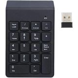 MODDESTORE Siyah USB Kablosuz Numerik Klavye Keypad, USB Alıcılı Sayısal Tuş Takımı, PC Laptop Notebook İçin Kablosuz NumPad, Ev Ofis Muhasebe Kullanımına Uygun