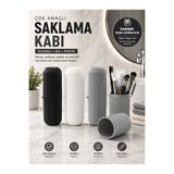 Mode Cool Çok Amaçlı Kapaklı Saklama Kabı | Seyahat Diş Fırçalık, Makyaj Fırçalık ve Organizer | Banyo & Valiz Düzenleyici | 1 Adet