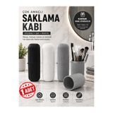 Mode Cool Çok Amaçlı Kapaklı Saklama Kabı | Seyahat Diş Fırçalık, Makyaj Fırçalık ve Organizer | Banyo & Valiz Düzenleyici | 1 Adet