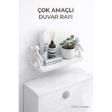 Mode Cool Çok Amaçlı Yapışkanlı Duvar Rafı – Delmeden Kurulum, Mutfak & Banyo Baharat ve Şişe Rafı