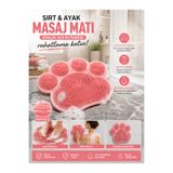 Mode Cool Duş İçin Vantuzlu Ayak Masaj Matı | Silikon Ayak Temizleme ve Sırt Masaj Pedi | Kaymaz Banyo Matı