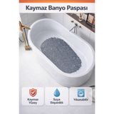 Mode Cool Kaydırmaz Taş Desenli Duş Matı Vantuzlu
