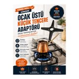 Mode Cool Ocak Üstü Küçük Tencere Adaptörü | Gaz Ocağı Cezve ve Sütlük Denge Aparatı | Mini Tencere Destek Aparatı | Metal Ocak Adaptörü