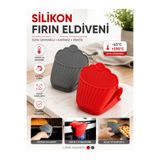 Mode Cool Silikon Fırın Eldiveni | Isıya Dayanıklı Kaymaz Mutfak Tutacağı | Tencere, Tava ve Fırın Tepsisi İçin | 1 Adet