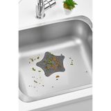 Mode Cool Silikon Yıldız Şekilli Gider Süzgeci – Duş, Lavabo ve Banyo İçin Su Geçirir, Çöp Tutucu Kapak