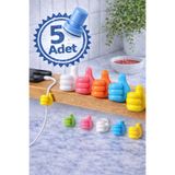 Mode Cool Yapışkanlı Duvar Düzenleyici - Mini Başparmak Kablo Tutucu – 5 adet