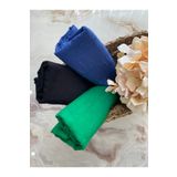 Mode Scarf Tesettür 3'lü Şal Seti (mavi-siyah-benetton) Bambu Kraş