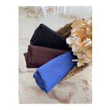 Mode Scarf Tesettür 3'lü Şal Seti (siyah-acı Kahve-mavi) Bambu Kraş