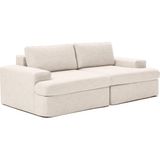Mode Siesta Pro Kuş Tüyü Kanepe 2 Modül 05 Bej Keten Kumaş Işbir Sünger (Dairenize Teslim)