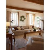 Mode Siesta Pro Kuş Tüyü Kanepe 3 Modül 19 Gri Keten Kumaş Işbir Sünger (Dairenize Teslim)