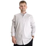 Mode XL 20351 Gri Klasik Likralı Erkek Gömlek