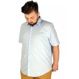 Mode XL 20353 Mavi No Pocket Lycra Poplin Erkek Gömlek