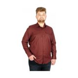 Mode XL 20360 Mürdüm Gabardin Çift Cep Erkek Gömlek