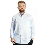 Mode XL 20366 Açık Mavi Uzun Kol Cepli Oxford Erkek Gömlek