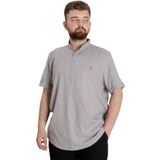 Mode XL 20387 Açık Gri Hakim Yaka Erkek T-Shirt