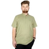 Mode XL 20387 Yeşil Hakim Yaka Erkek T-Shirt