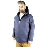 Mode XL 21087 Zippered Diamond Mavi Erkek Mont