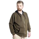 Mode XL 21600 Steel Interlock Haki Erkek Hırka