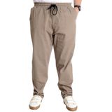 Mode XL 21928 Bej Doğa Gabardin Kargo Jogger Erkek Pantolon