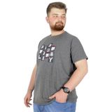 Mode XL 22170 Complex City Antramelanj Erkek T-shirt