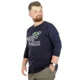 Mode XL 22201 Stop Waiting Lacivert Erkek T-shirt