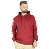 Mode XL 22541 Bordo Erkek Sweatshirt
