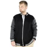 Mode XL 22618 Siyah Büyük Beden Kolej Erkek Mont