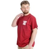 Mode XL 23124 Bordo Erkek T-shirt