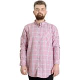 Mode XL 23300 Kızıl Ekose Uzun Kollu Erkek Gömlek
