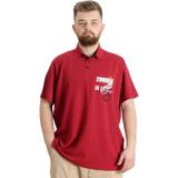 Mode XL 23331 Summer Bordo Parçalı Erkek Polo T-Shirt