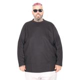 Mode XL 23460 Waffle Siyah Erkek Sweatshirt