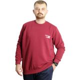 Mode XL 23525 Bordo Bisiklet Yaka Erkek Sweatshirt